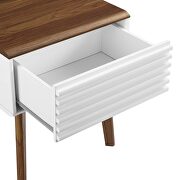 Nightstand in walnut/ white finish by Modway additional picture 4