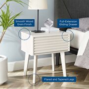 End table/ nightstand in white finish by Modway additional picture 2