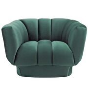 Vertical channel tufted performance velvet chair in green by Modway additional picture 4