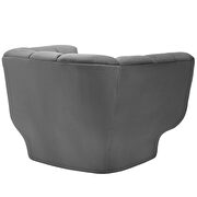 Vertical channel tufted performance velvet chair in gray by Modway additional picture 3