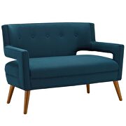 Upholstered fabric loveseat in azure by Modway additional picture 5