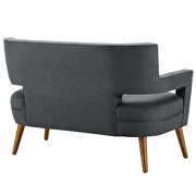 Upholstered fabric loveseat in gray by Modway additional picture 6