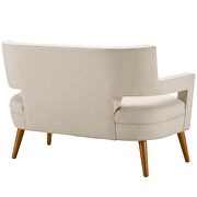 Upholstered fabric loveseat in sand additional photo 4 of 6