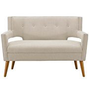 Upholstered fabric loveseat in sand by Modway additional picture 7