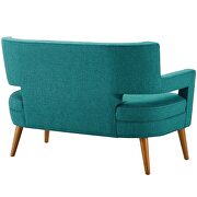 Upholstered fabric loveseat in teal by Modway additional picture 7