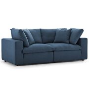 Down filled overstuffed 2 piece sectional sofa set in azure by Modway additional picture 4