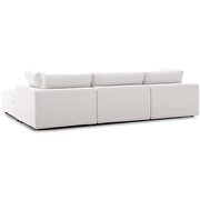 Down filled overstuffed 4 piece sectional sofa set in beige by Modway additional picture 4