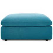 Down filled overstuffed 4 piece sectional sofa set in teal by Modway additional picture 8