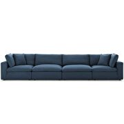 Down filled overstuffed 4 piece sectional sofa set in azure additional photo 5 of 8