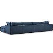 Down filled overstuffed 5 piece sectional sofa set in azure by Modway additional picture 2