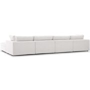 Down filled overstuffed 5 piece sectional sofa set in beige by Modway additional picture 3