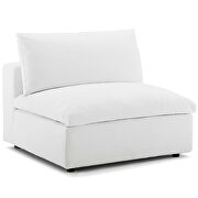 Down filled overstuffed 5 piece sectional sofa set in white additional photo 4 of 5