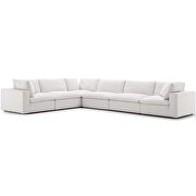 Down filled overstuffed 6 piece sectional sofa set in beige by Modway additional picture 5