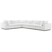 Down filled overstuffed 6 piece sectional sofa set in white by Modway additional picture 3