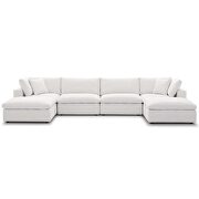 Down filled overstuffed 6 piece sectional sofa set in beige by Modway additional picture 3