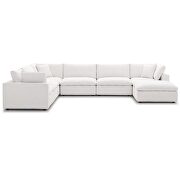 Down filled overstuffed 7 piece sectional sofa set in beige by Modway additional picture 3