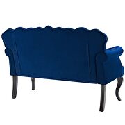Chesterfield button tufted loveseat performance velvet settee in navy by Modway additional picture 4