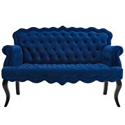 Chesterfield button tufted loveseat performance velvet settee in navy by Modway additional picture 7