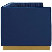 Vertical channel tufted performance velvet sofa in navy by Modway additional picture 4
