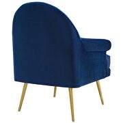 Tufted button accent performance velvet armchair in navy by Modway additional picture 2