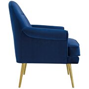 Tufted button accent performance velvet armchair in navy by Modway additional picture 3