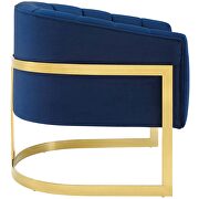 Vertical channel tufted performance velvet accent armchair in navy by Modway additional picture 6