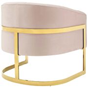 Vertical channel tufted performance velvet accent armchair in pink by Modway additional picture 3