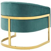 Vertical channel tufted performance velvet accent armchair in teal by Modway additional picture 3