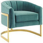 Vertical channel tufted performance velvet accent armchair in teal by Modway additional picture 5