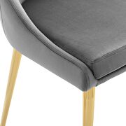 Modern accent performance velvet dining chair in gray by Modway additional picture 3