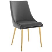 Modern accent performance velvet dining chair in gray by Modway additional picture 5