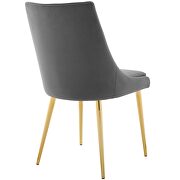 Modern accent performance velvet dining chair in gray by Modway additional picture 6