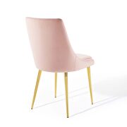 Modern accent performance velvet dining chair in pink by Modway additional picture 7