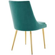 Modern accent performance velvet dining chair in teal by Modway additional picture 6