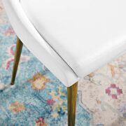 Modern accent performance velvet dining chair in white by Modway additional picture 9