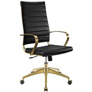Stainless steel highback office chair in gold black additional photo 5 of 5