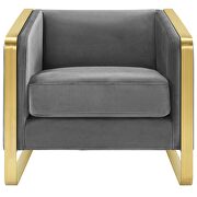 Accent club lounge performance velvet armchair in gray by Modway additional picture 7