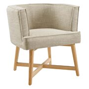 Upholstered fabric accent chair in beige by Modway additional picture 8