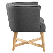 Upholstered fabric accent chair in gray by Modway additional picture 6