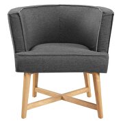 Upholstered fabric accent chair in gray by Modway additional picture 7