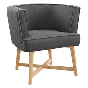 Upholstered fabric accent chair in gray by Modway additional picture 8
