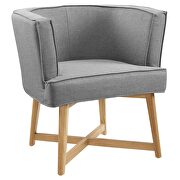 Upholstered fabric accent chair in light gray by Modway additional picture 8