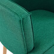 Upholstered fabric accent chair in teal additional photo 4 of 8