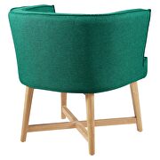 Upholstered fabric accent chair in teal additional photo 5 of 8