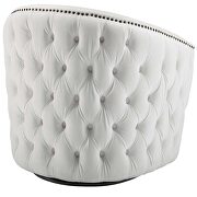 Swivel performance velvet armchair in white by Modway additional picture 3