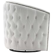 Swivel performance velvet armchair in white by Modway additional picture 4