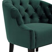 Accent performance velvet armchair in green additional photo 2 of 5
