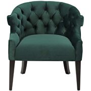 Accent performance velvet armchair in green additional photo 4 of 5