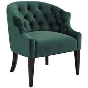 Accent performance velvet armchair in green additional photo 5 of 5