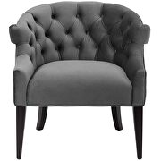 Accent performance velvet armchair in gray by Modway additional picture 5
